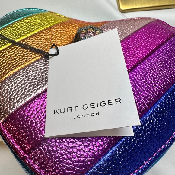 KURT GEIGER LONDON Kensington Heart Shape Crossbody (NEW) - Picture 10 of 14